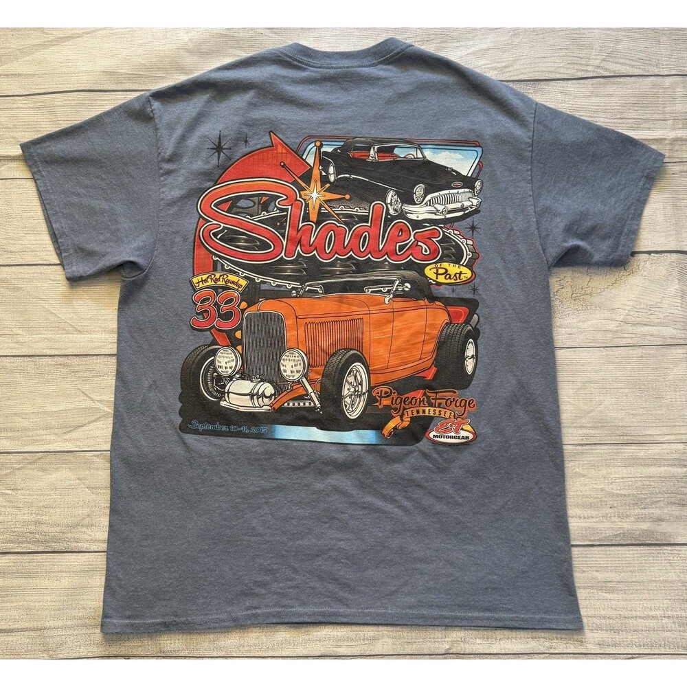 Rod Run T Shirt Shades Of The Past 33 2015 Pigeon Forge Tennessee Size Large